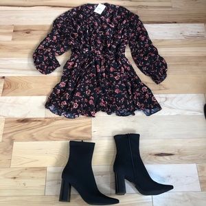 NWT Free People Flower Fields Mini Dress, Small